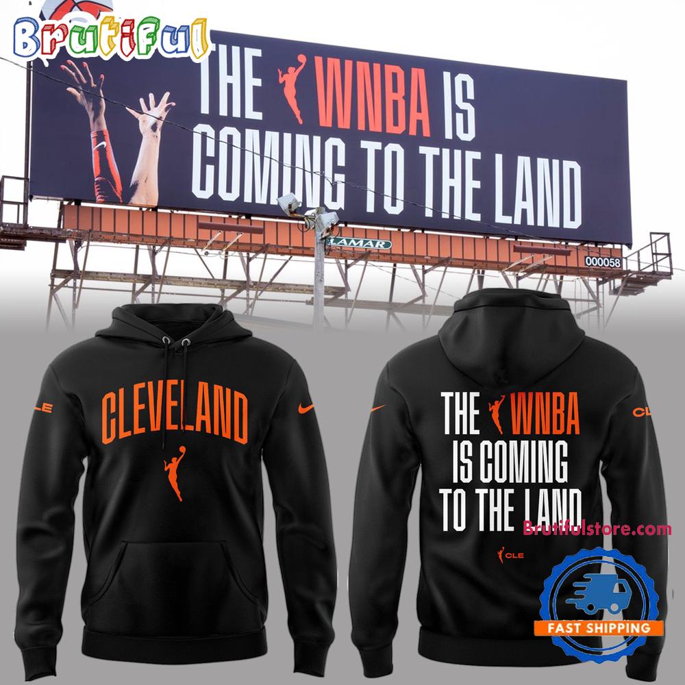 Cleveland WNBA Welcome To The Land 2025 Black Hoodie