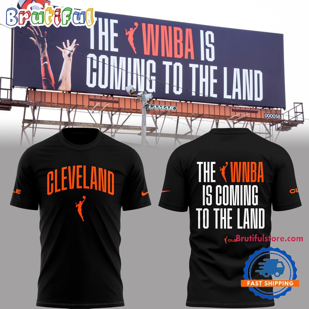 Cleveland WNBA Welcome To The Land 2025 Black T Shirt