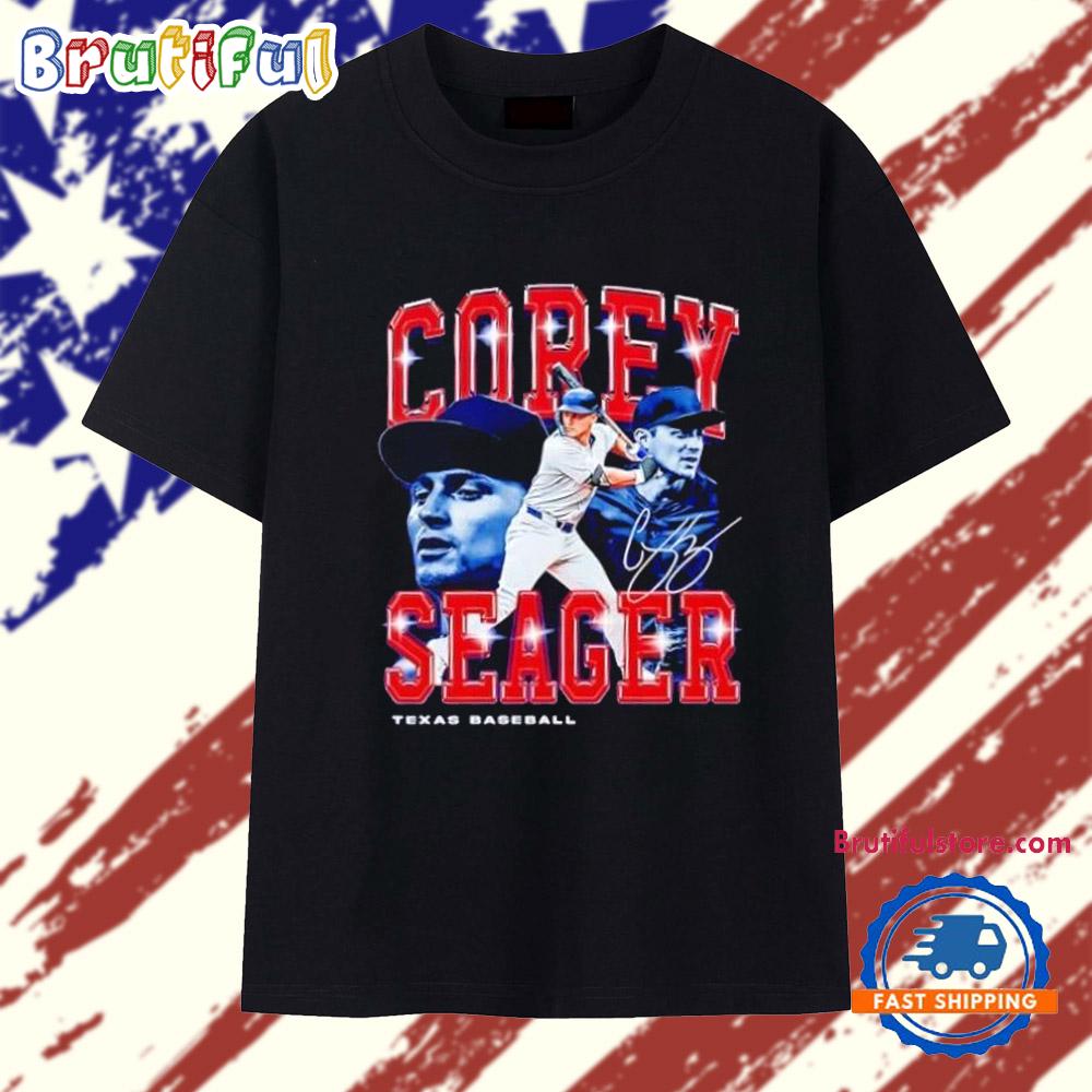 Corey Seager triple player signature Texas Rangers T Shirt
