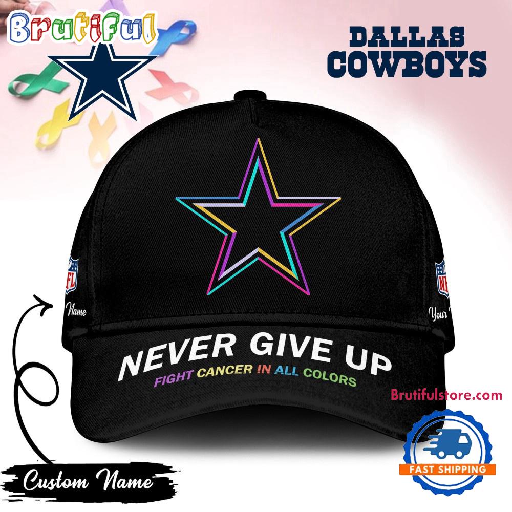Dallas Cowboys Never Give Up Fight Cancer In All Colors Classic Cap