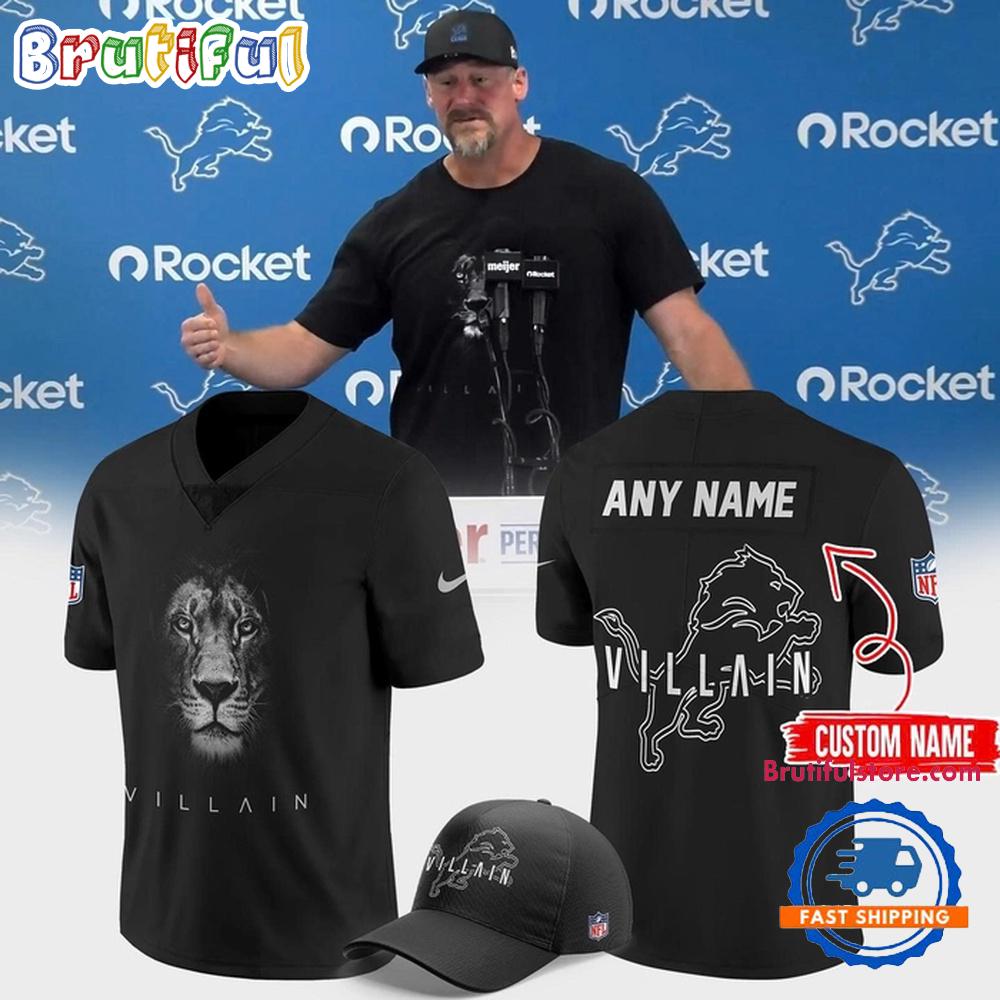 Dan Campbell Detroit Lions Villain 2025 Football Jersey