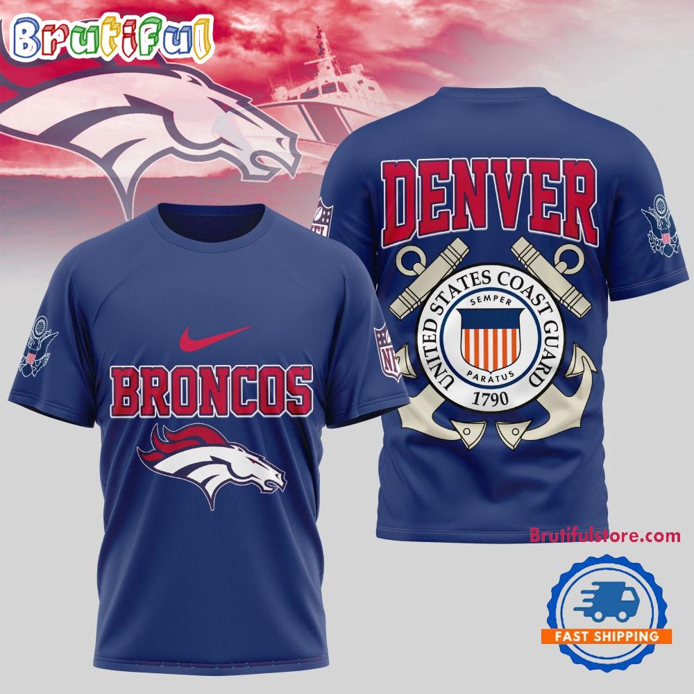 Denver Broncos NFL United States Coast Guard Limited 3D Shirt