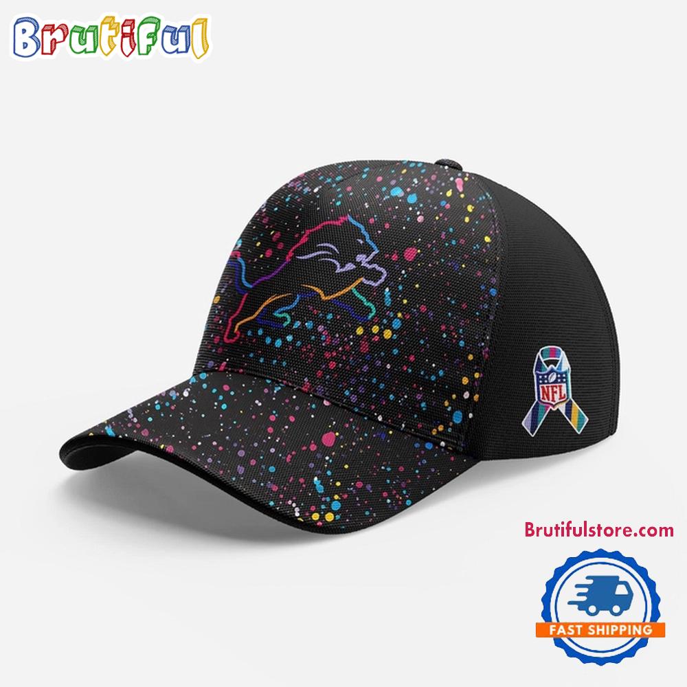 Detroit Lions NFL Crucial Catch 2025 Black Cap