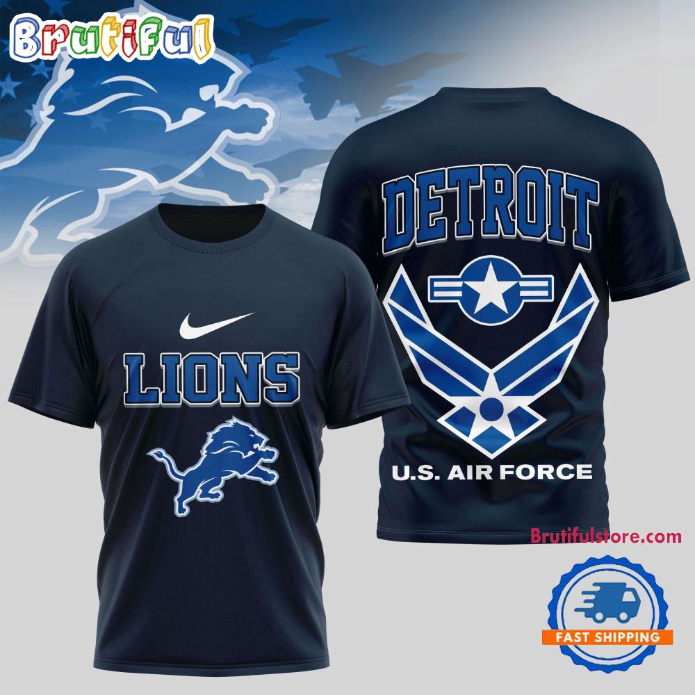 Detroit Lions US Air Force Military Unisex 3D Shirt