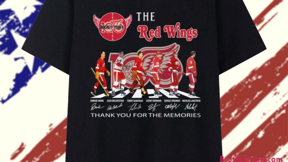 T-shirt Vintage Detroit Red Wings LNH - Taille L - Steve Yzerman - Années 90