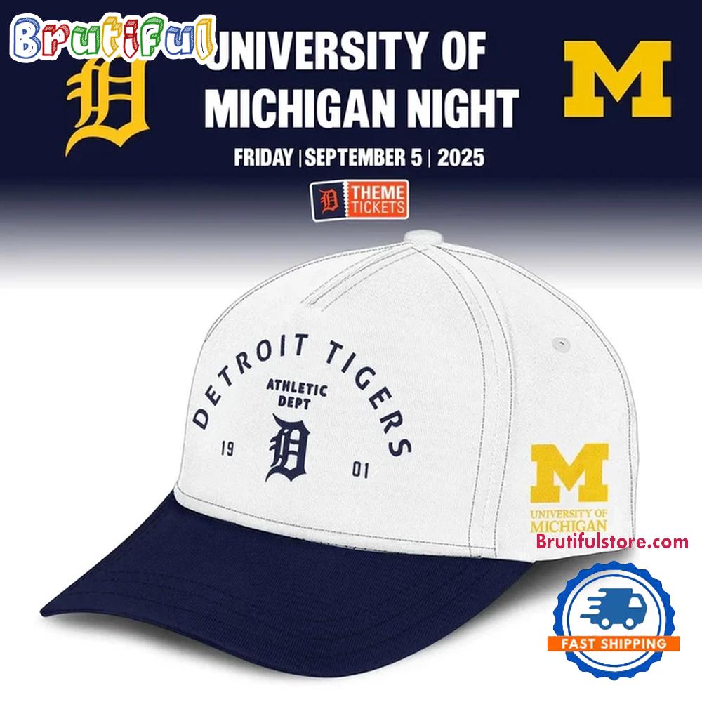 Detroit Tigers x Michigan Wolverines Night Game 2025 Baseball Cap
