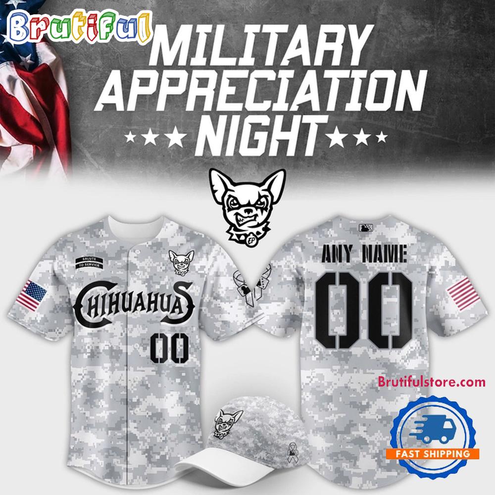 El Paso Chihuahuas Military Appreciation Night 2025 Baseball Jersey