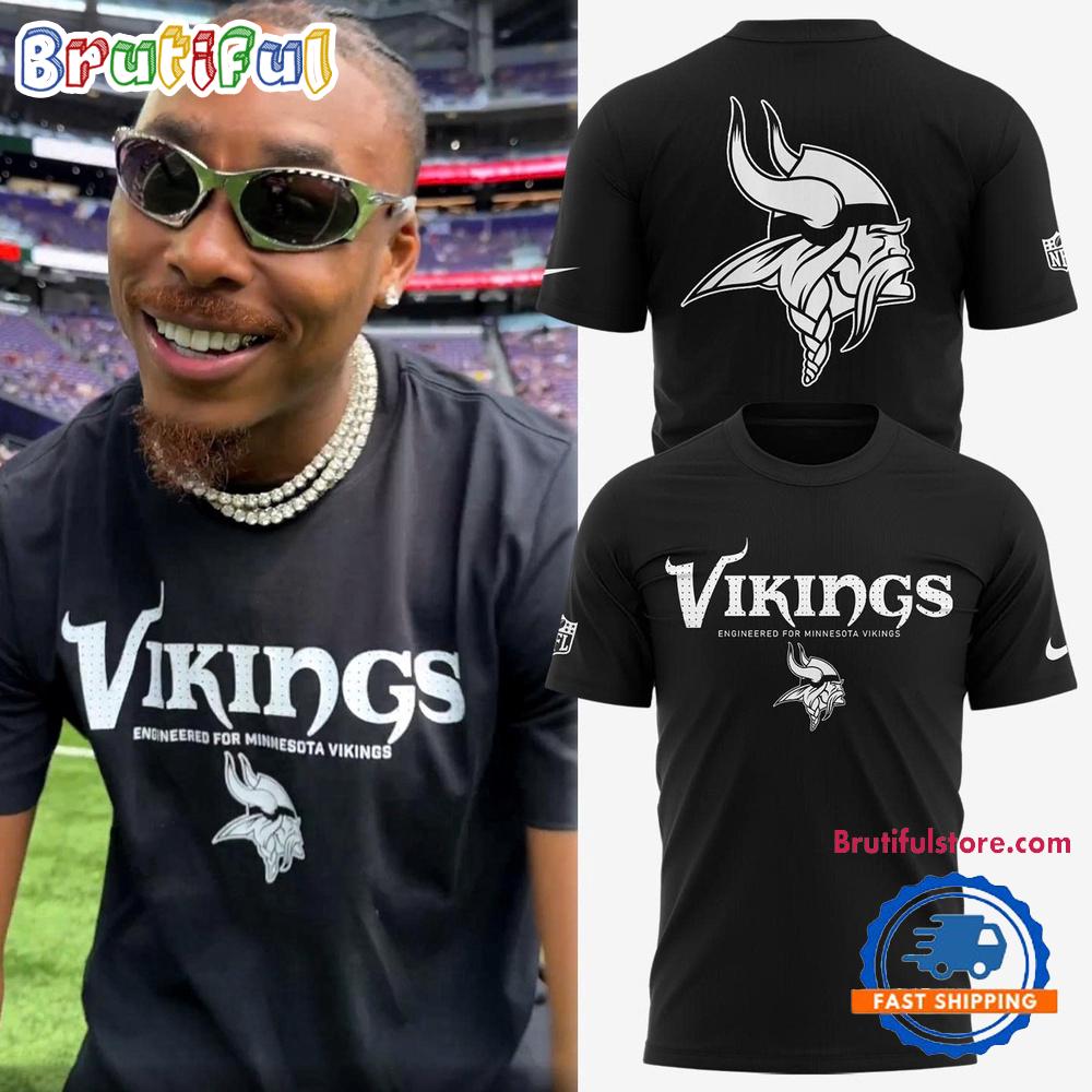 Engineered For Minnesota Vikings 2025 T Shirt
