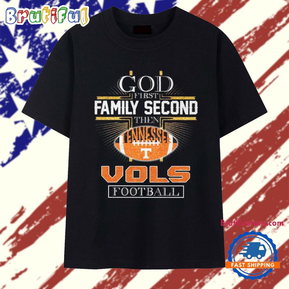 God First Second Tennessee Volunteers Vols Football T Shirt