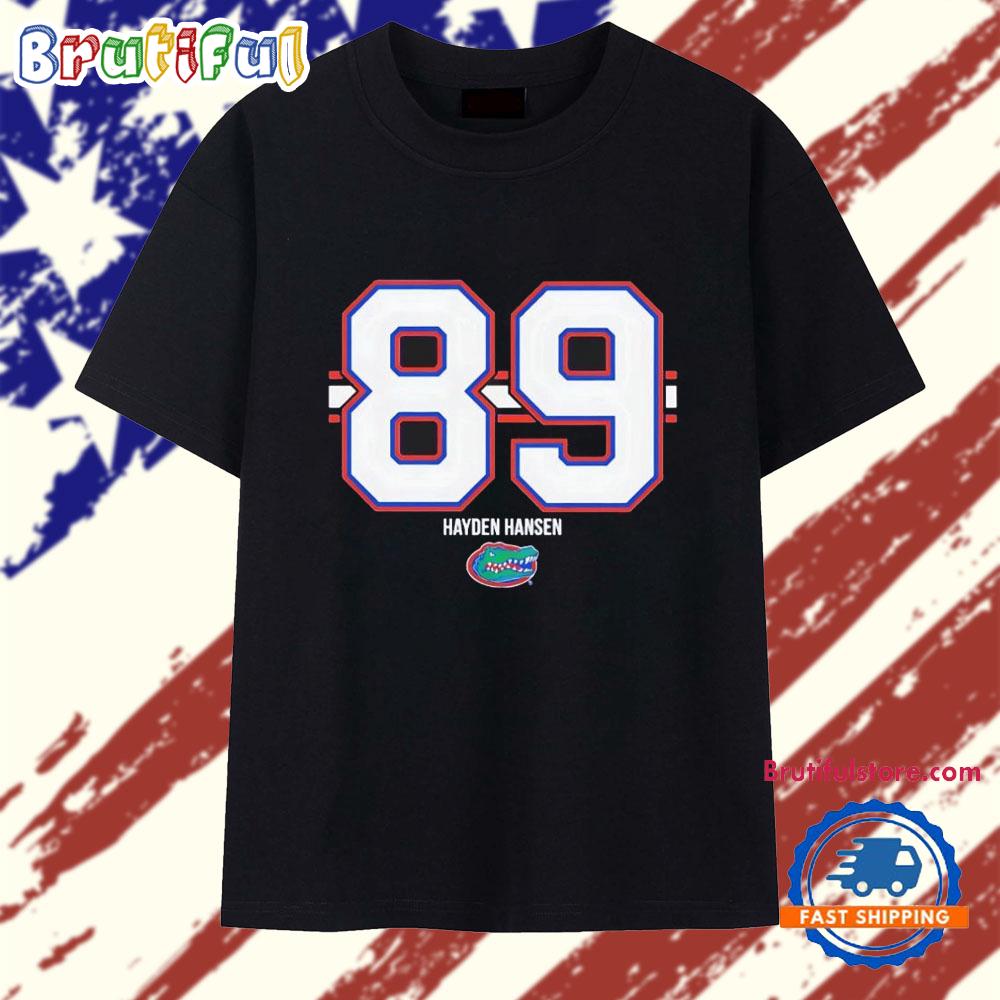 Hayden Hansen 89 stripe Florida Gators T Shirt