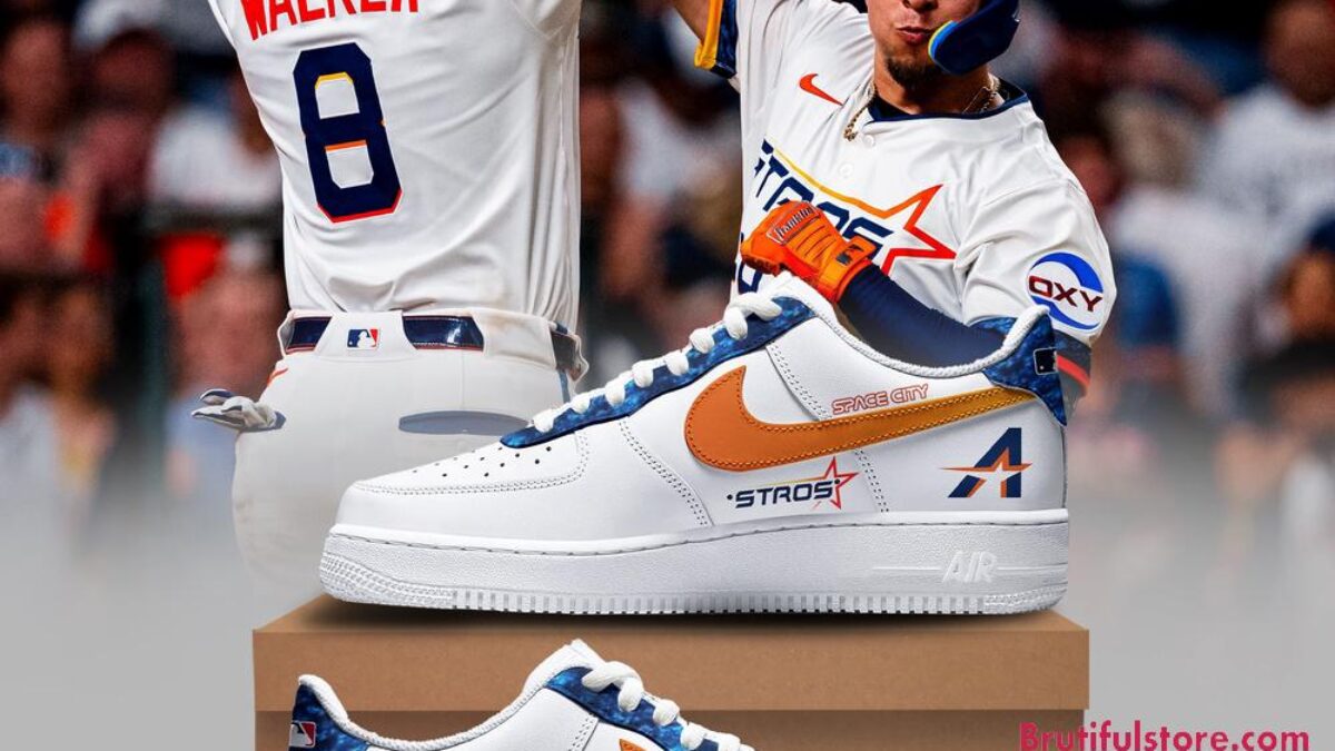 Houston Astros 2025 City Connect New Air Force 1 Shoes Sneaker display picture 1