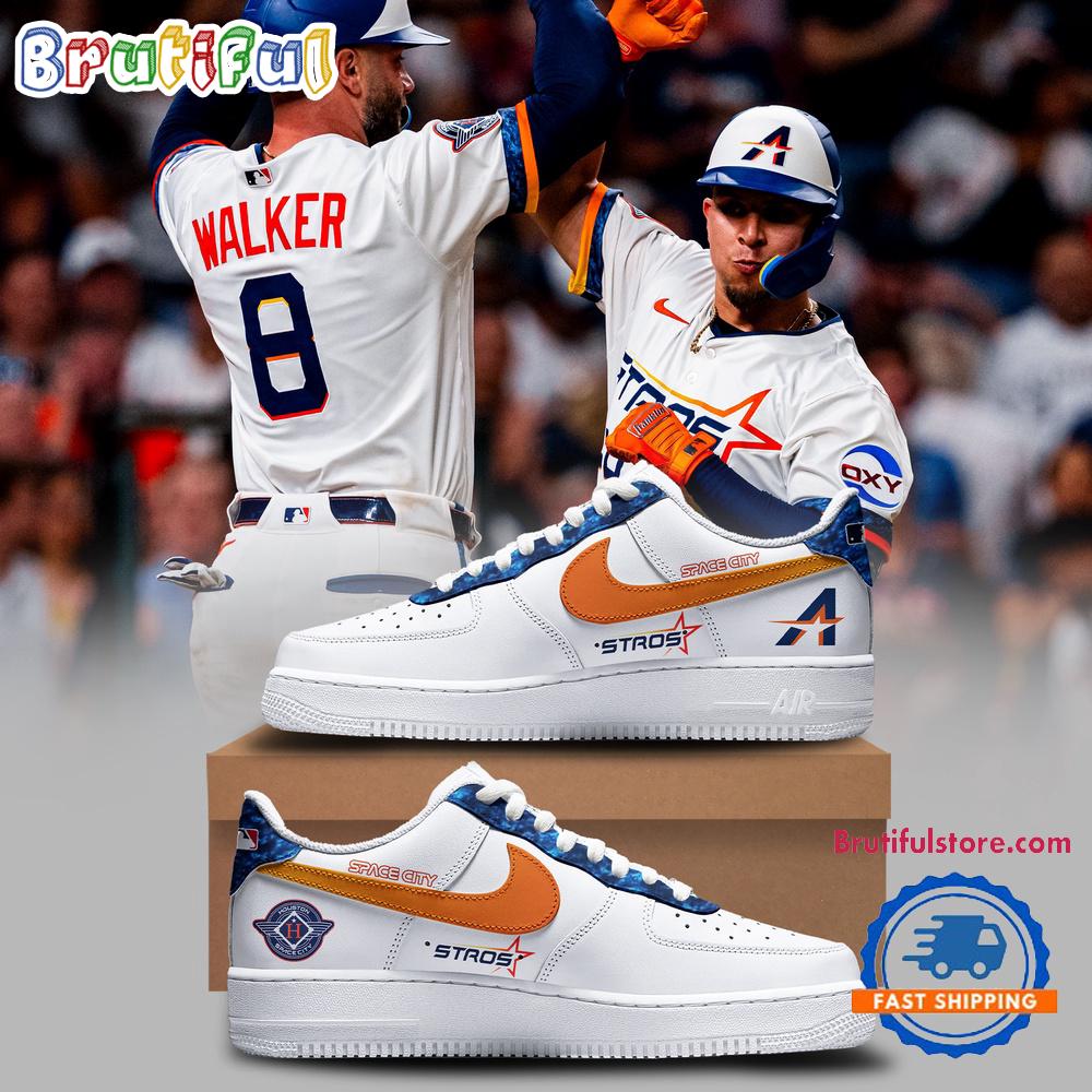 Houston Astros 2025 City Connect New Air Force 1 Shoes Sneaker