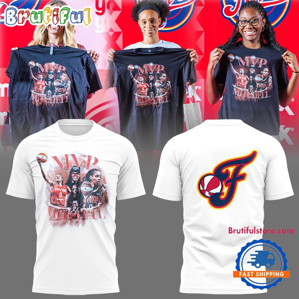Indiana Fever MPV Mitchell Now You Know 2025 White 3D Shirt
