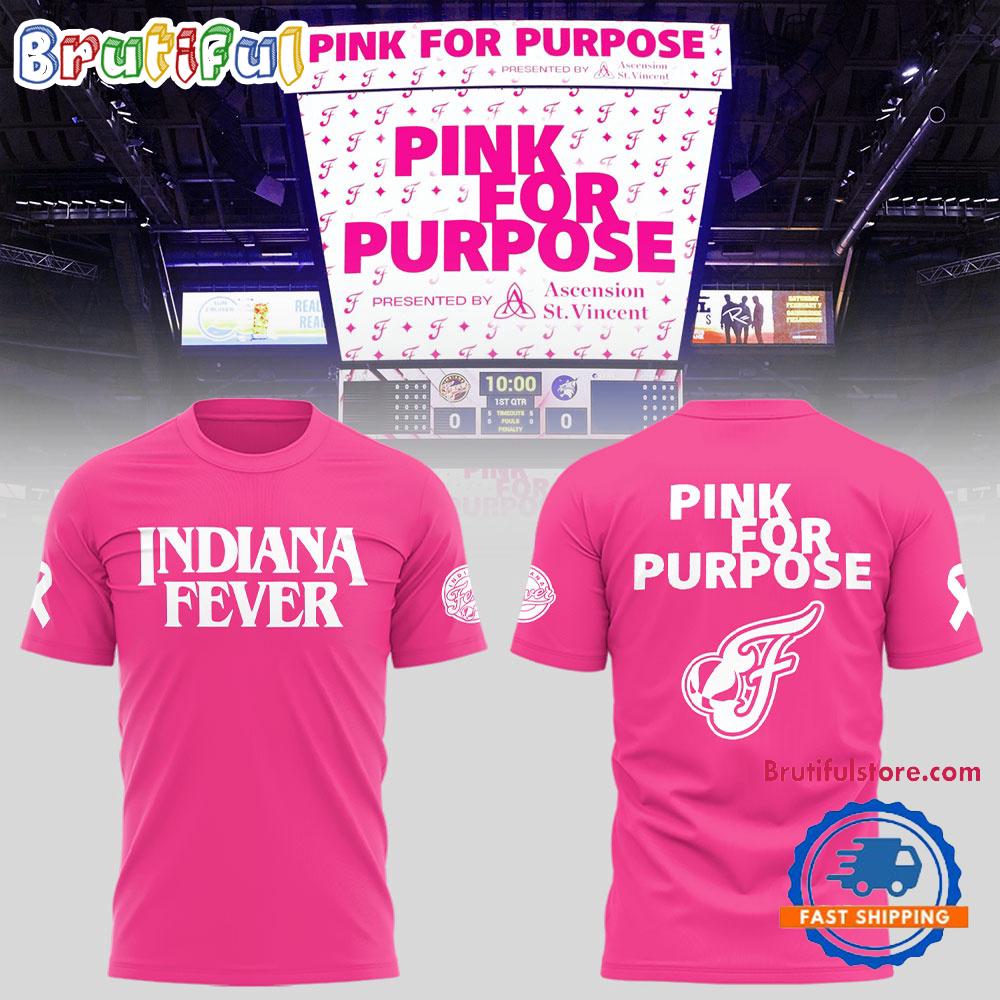 Indiana Fever Pink for Purpose 2025 Limited Edition 3D Shirt