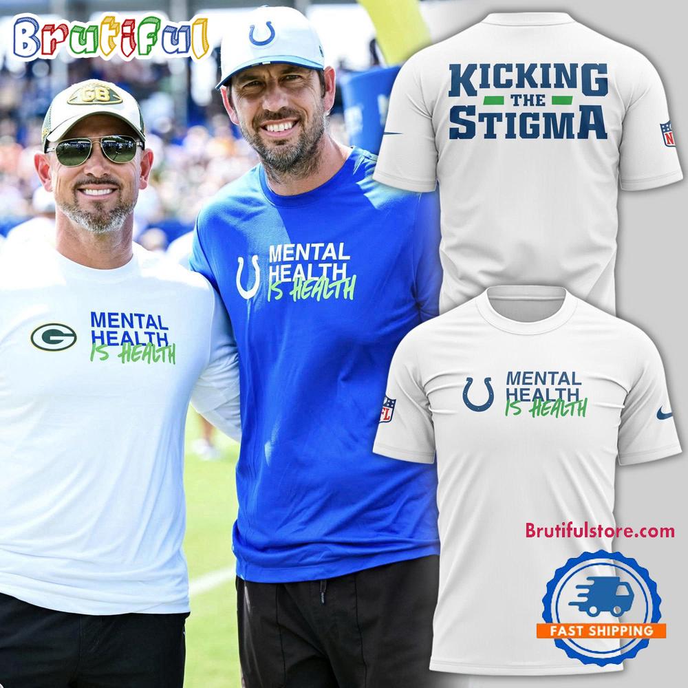 Indianapolis Colts Mental Health is Health White T Shirt