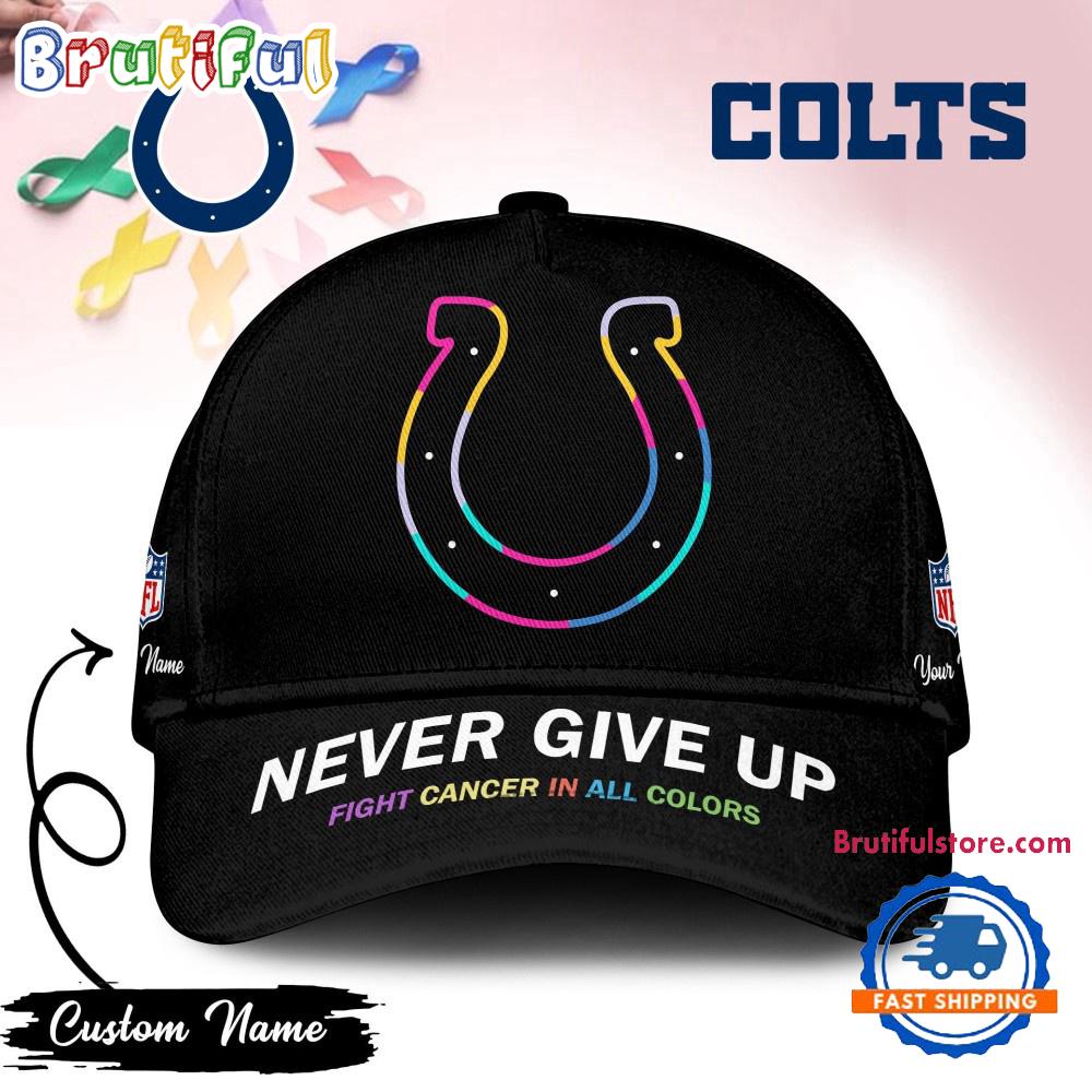 Indianapolis Colts Never Give Up Fight Cancer In All Colors Classic Cap