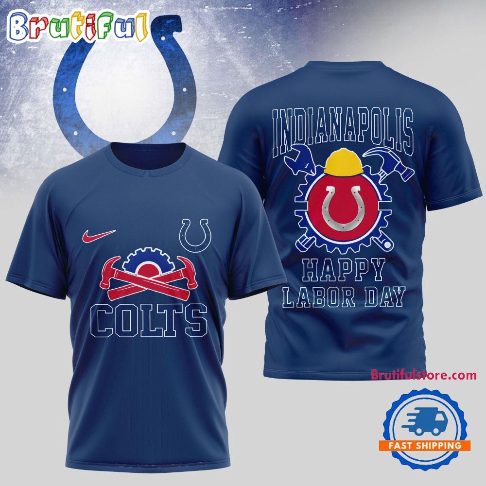 Indianapolis Colts NFL Happy Labor Day 2025 Uniesx 3D Shirt