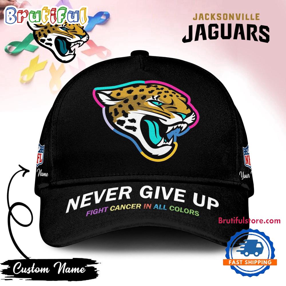 Jacksonville Jaguars Never Give Up Fight Cancer In All Colors Classic Cap