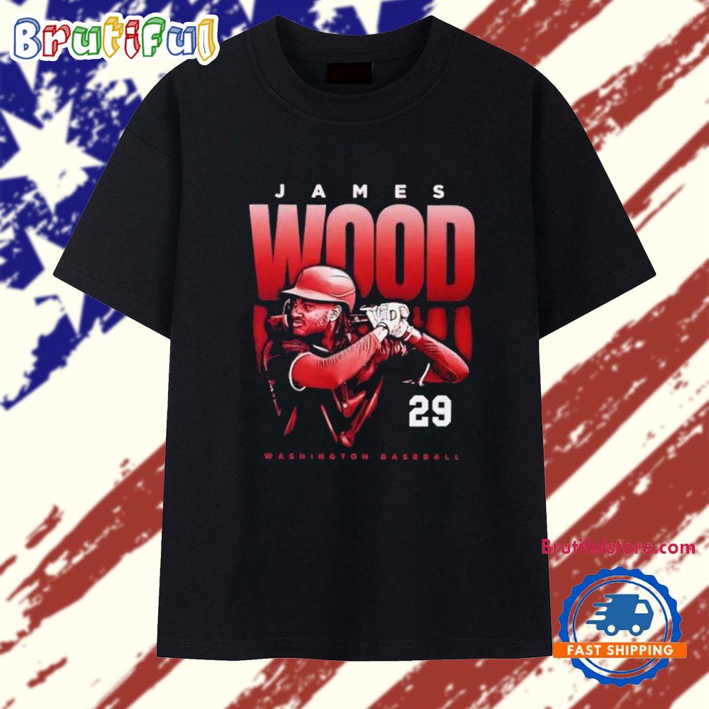 James Wood batting Washington Nationals T Shirt