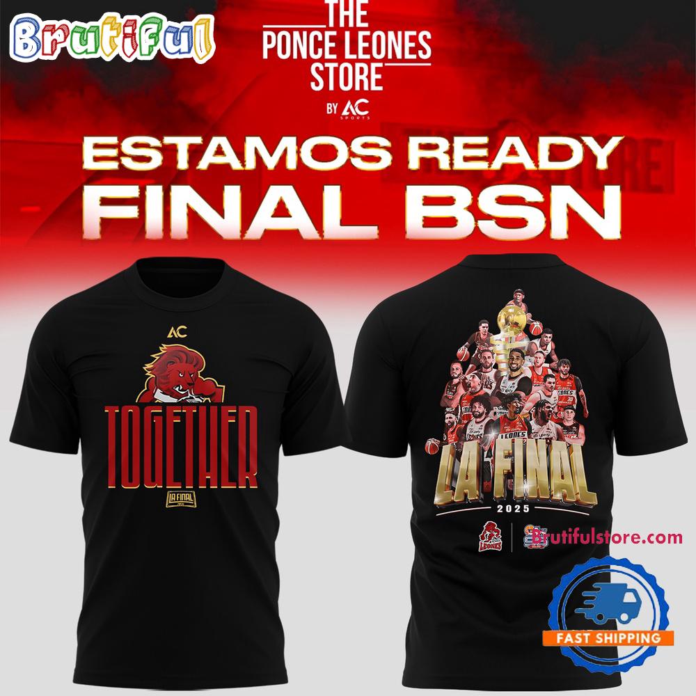 Leones de Ponce Finals BSN 2025 Basketball Black 3D Shirt