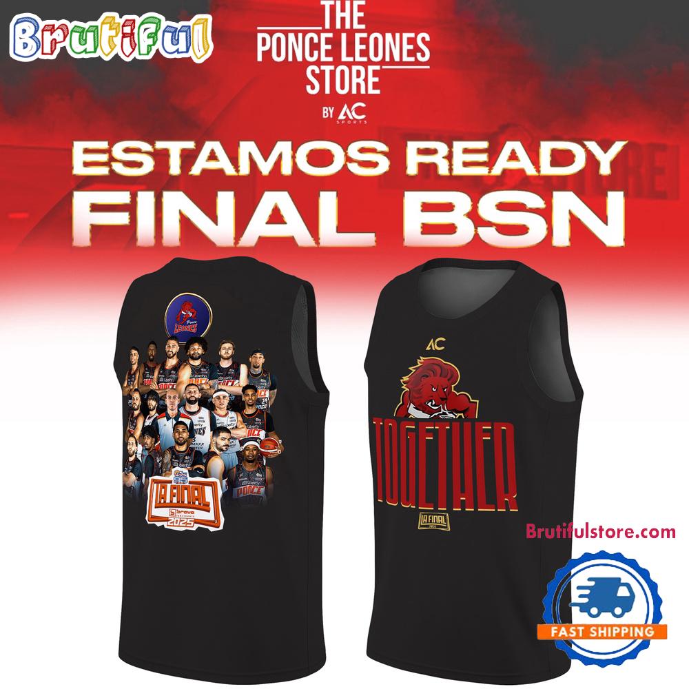 Leones de Ponce Finals BSN 2025 Basketball Black Jersey Shirt
