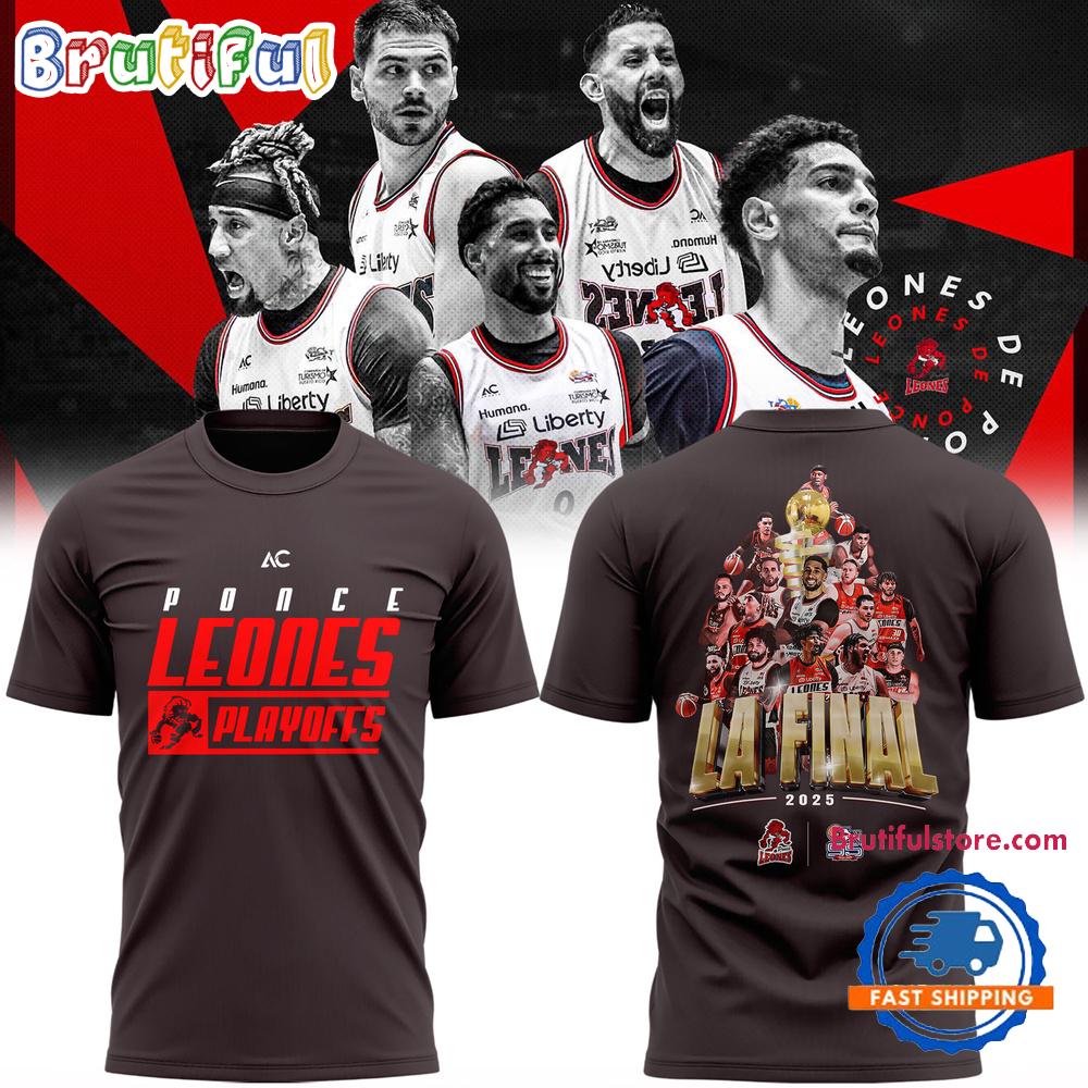 Leones de Ponce Finals BSN 2025 Basketball Team Graphic T Shirt