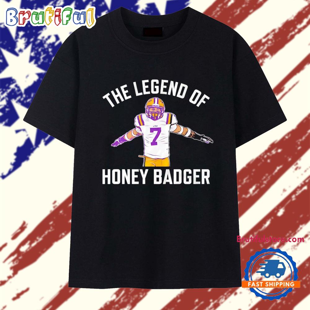 LSU Tigers Football Tyrann Mathieu the Legend of Honey Badger T Shirt