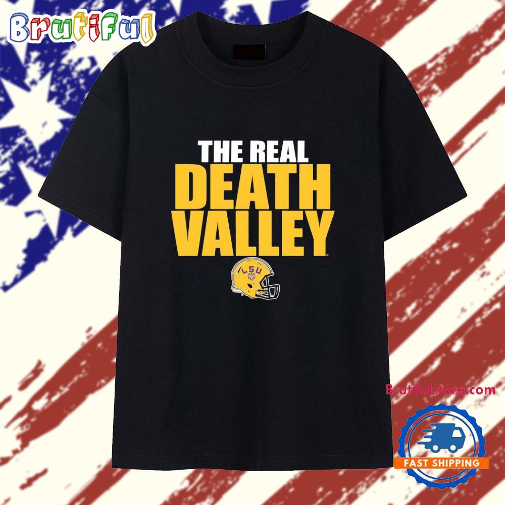 LSU Tigers The Real Death Valley Helmet T Shirt