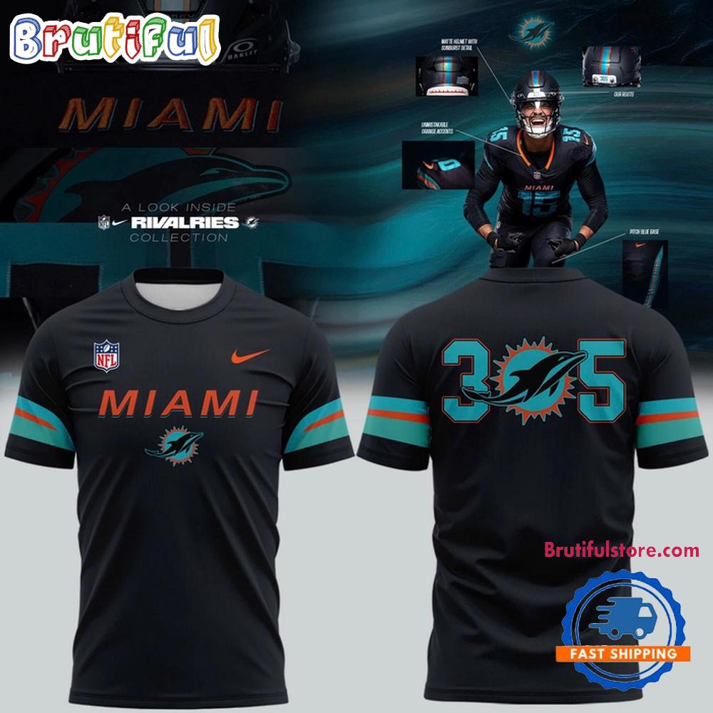 Miami Dolphins 305 The Rivalries Uniforms 3D Shirt