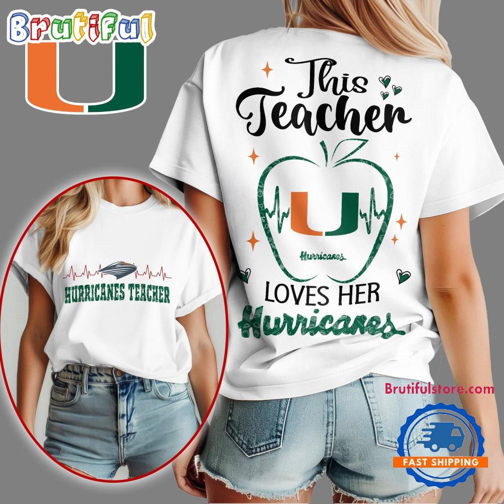 Miami Hurricanes Teacher Appreciation Month Vintage T Shirt