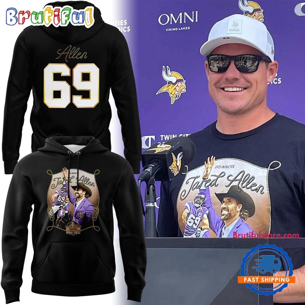 Minnesota Vikings Jared Allen Class of 2025 Hoodie