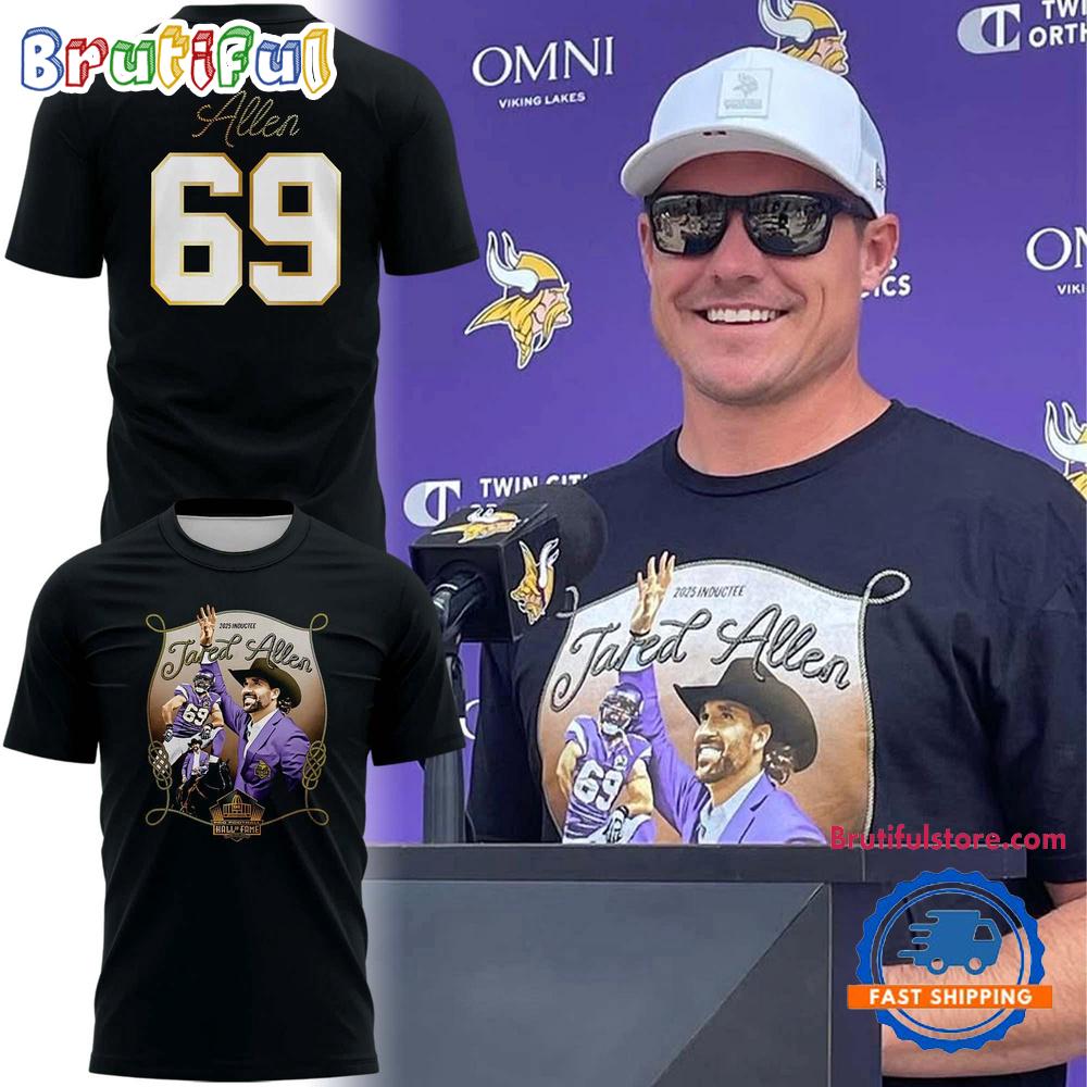 Minnesota Vikings Jared Allen Class of 2025 T Shirt