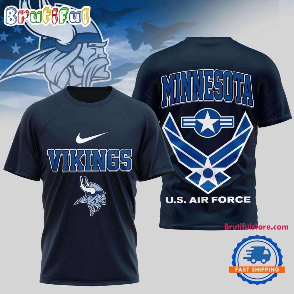 Minnesota Vikings US Air Force Military Unisex 3D Shirt