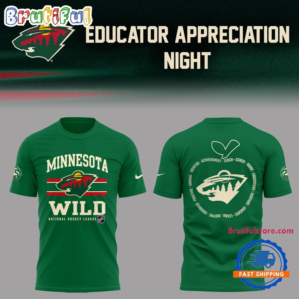 Minnesota Wild Educators Appreciation Night 2025 3D Shirt