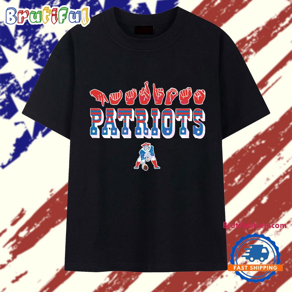 New England Patriots Homage Youth Love Sign T Shirt
