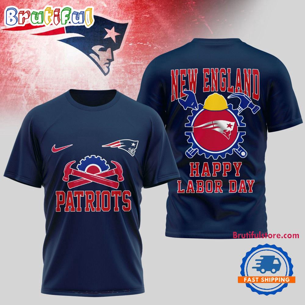 New England Patriots NFL Happy Labor Day 2025 Uniesx 3D Shirt