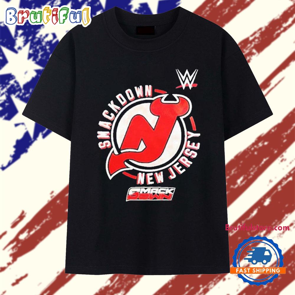 New Jersey Devils X Wwe Smackdown 2025 T Shirt