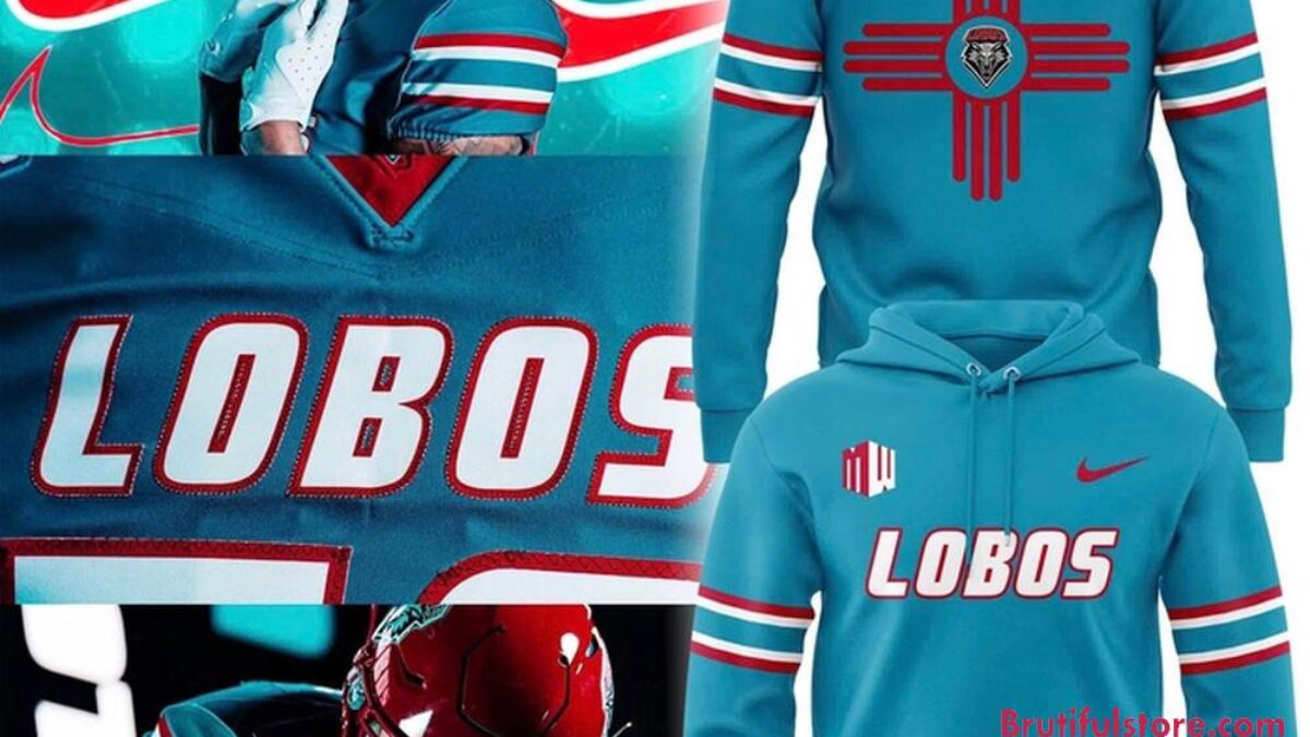 New Mexico Lobos Turquoise Alternate Uniform 2025 Hoodie