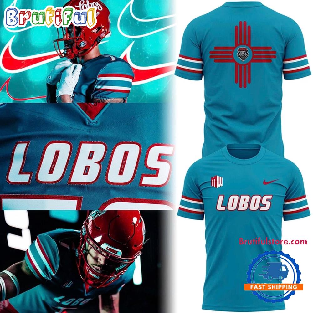 New Mexico Lobos Turquoise Alternate Uniform 2025 T Shirt