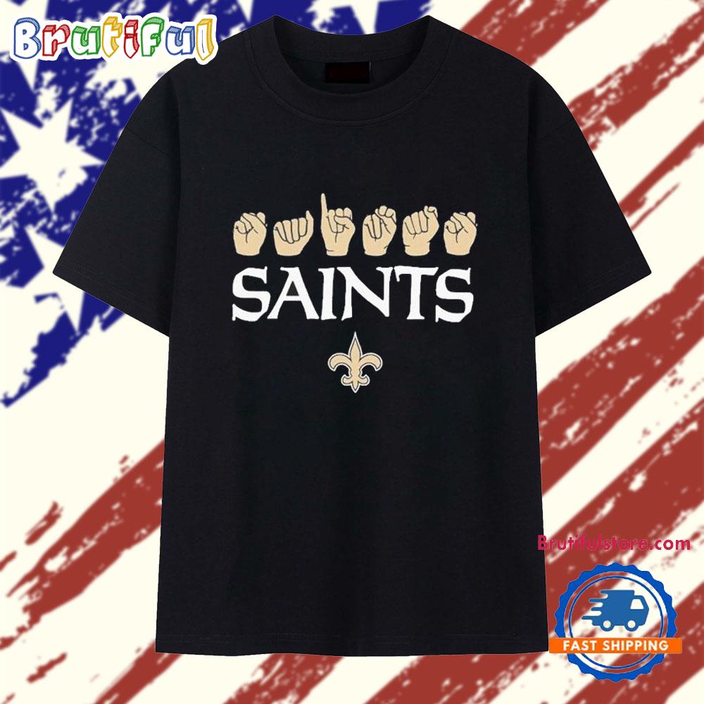 New Orleans Saints Homage Youth Love Sign x ASL T Shirt