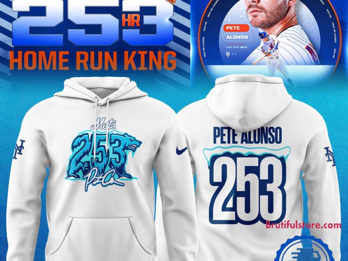 New York Mets Pete Alonso 253 Home Run Hoodie