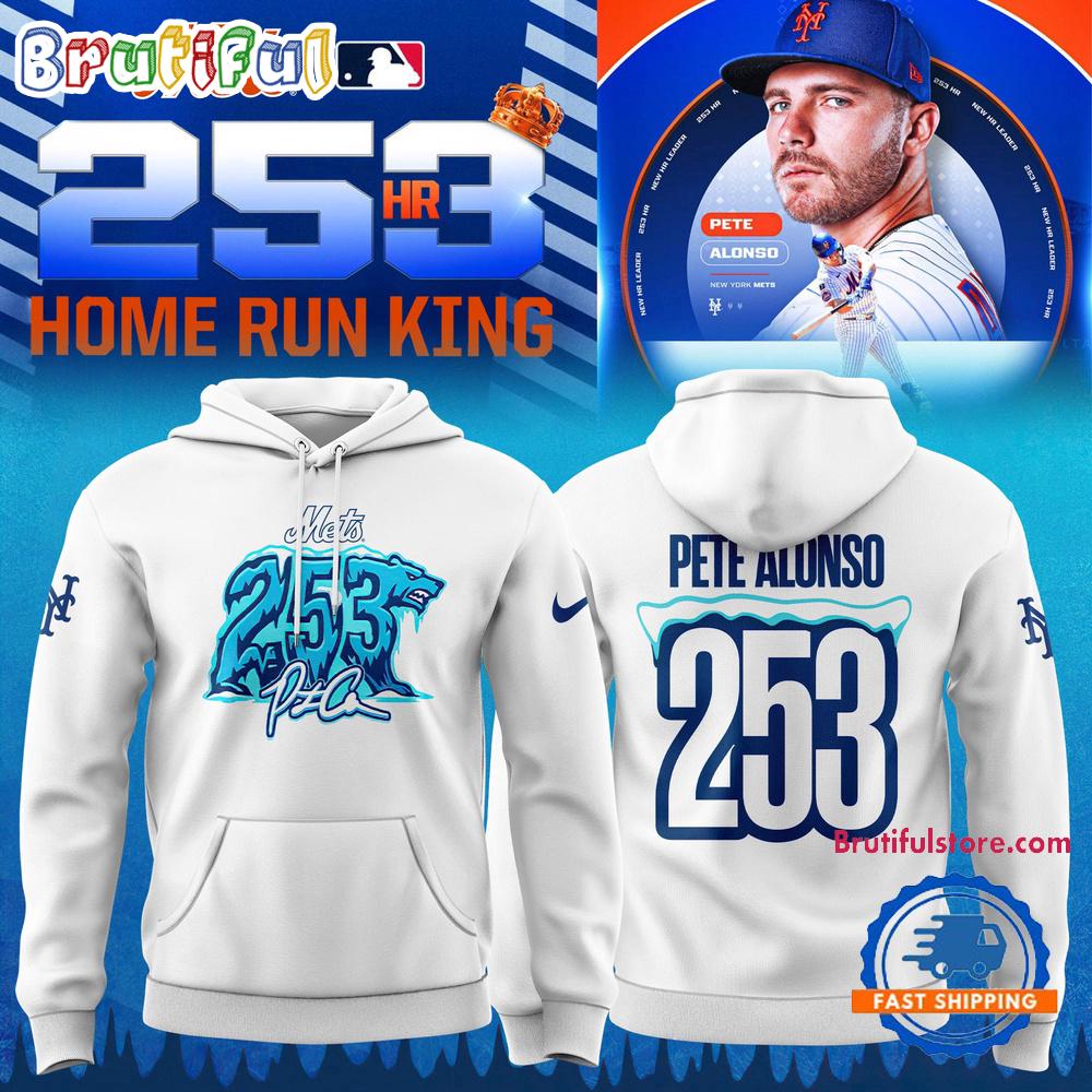 New York Mets Pete Alonso 253 Home Run Hoodie