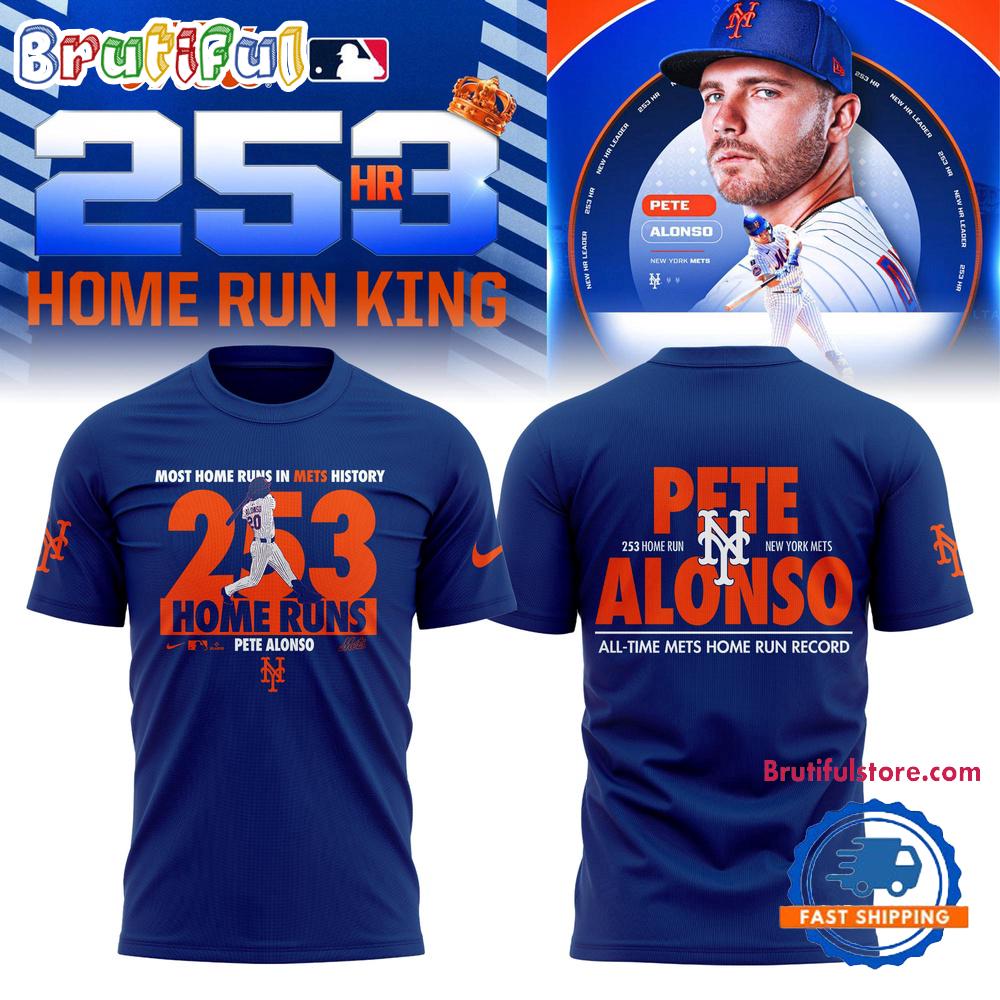 New York Mets Pete Alonso 253 Home Run New Design T Shirt
