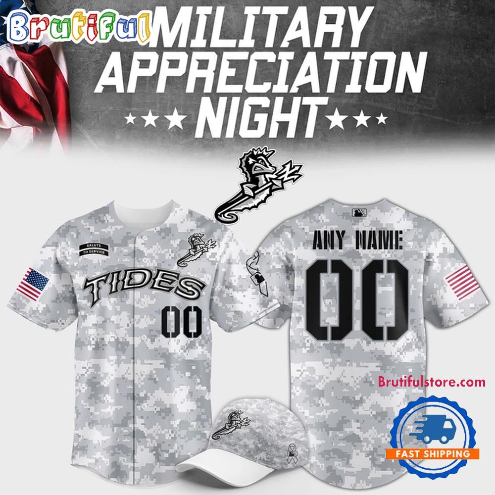 Norfolk Tides Military Appreciation Night 2025 Baseball Jersey