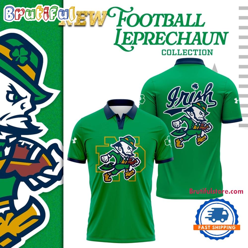Notre Dame Football The Fighting Irish 2025 Green Polo Shirt