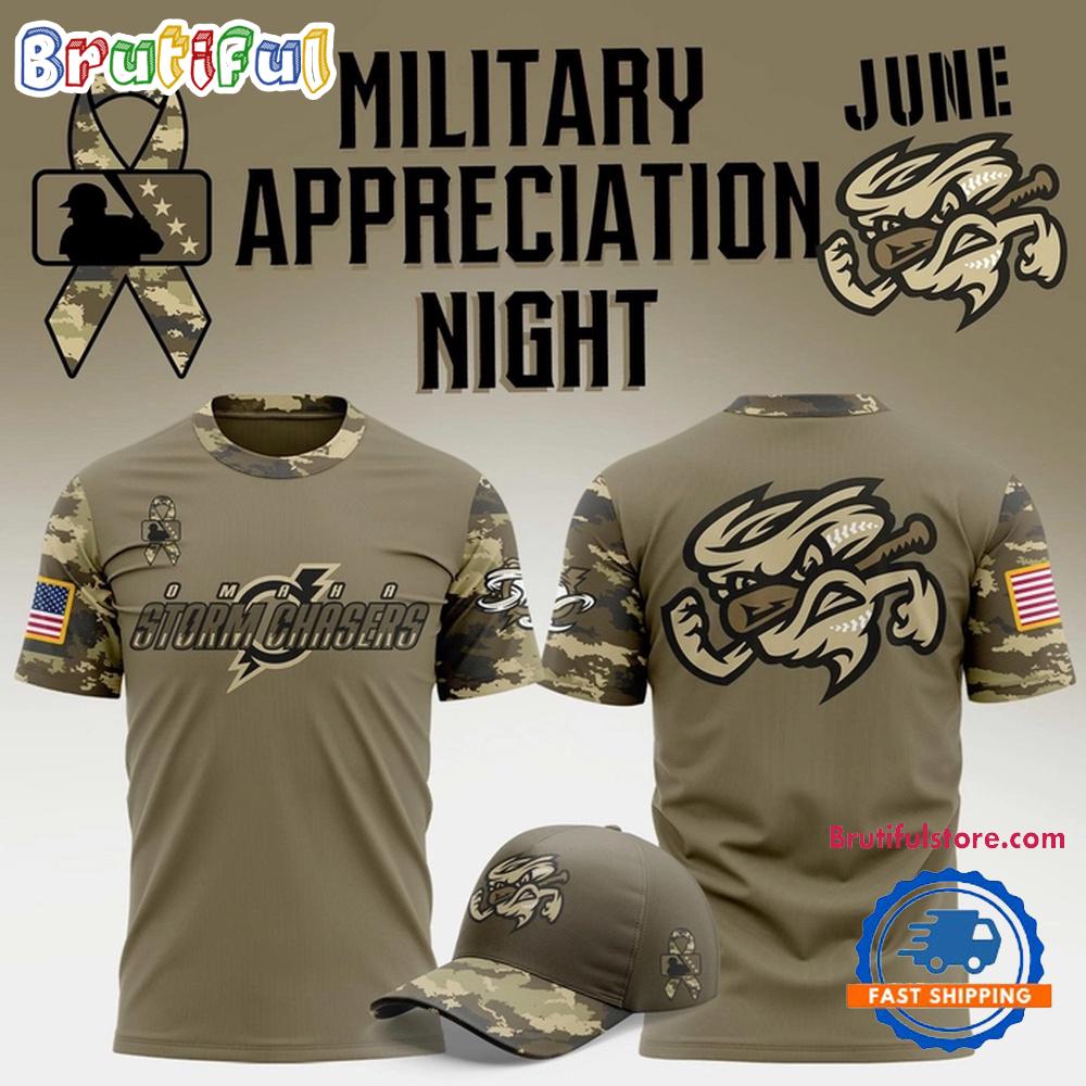 Omaha Storm Chasers Military Appreciation Night 2025 Limited Edition T Shirt