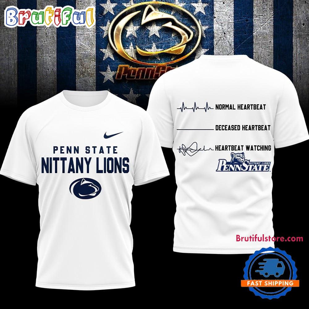 Penn State Nittany Lions NCAA Heartbeat Unisex 3D Shirt