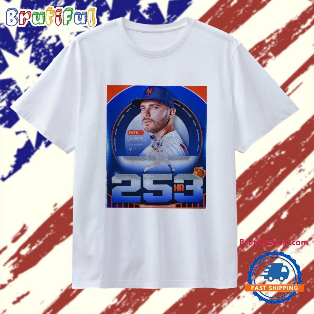 Pete Alonso Home Run King With No. 253 New York Mets Poster T Shirt