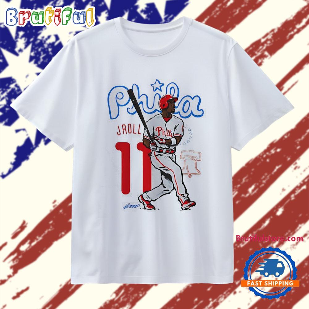 Phila J. Roll Jimmy Rollins #11 Philadelphia Phillies T Shirt