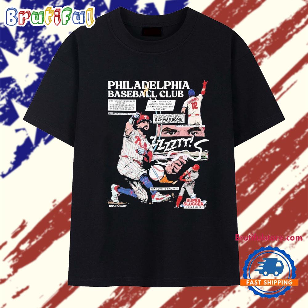 Philadelphia Baseball Club Schwarbomb Comic T Shirt